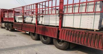 衡水 白麻荔枝面外墙干挂，工厂装车日常