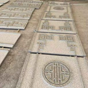 衡水 白麻花岗岩外墙立面雕刻板