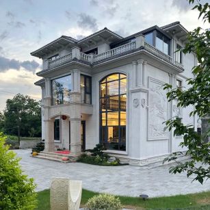 衡水 白麻花岗岩私人别墅干挂石材豪华定制