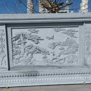 衡水 芝麻白大型照壁，屏风，影壁