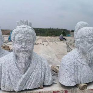 衡水 白麻花岗岩石材人物立体雕刻