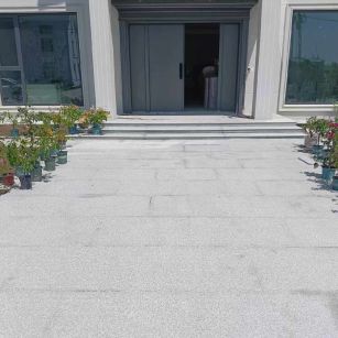 衡水 芝麻白花岗岩地铺石地面铺装