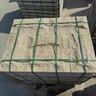 衡水 黄金麻花岗岩石材自然面蘑菇石成品