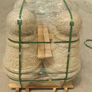 衡水 黄金麻异形定制雕花——棒棒糖挡车柱