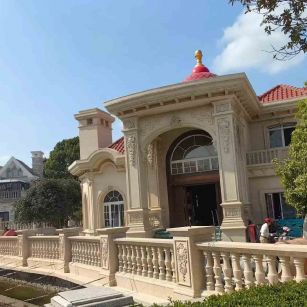 衡水 黄金麻花岗岩欧式别墅