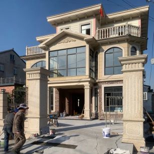 衡水 黄金麻花岗岩荔枝面别墅外墙干挂私家专属