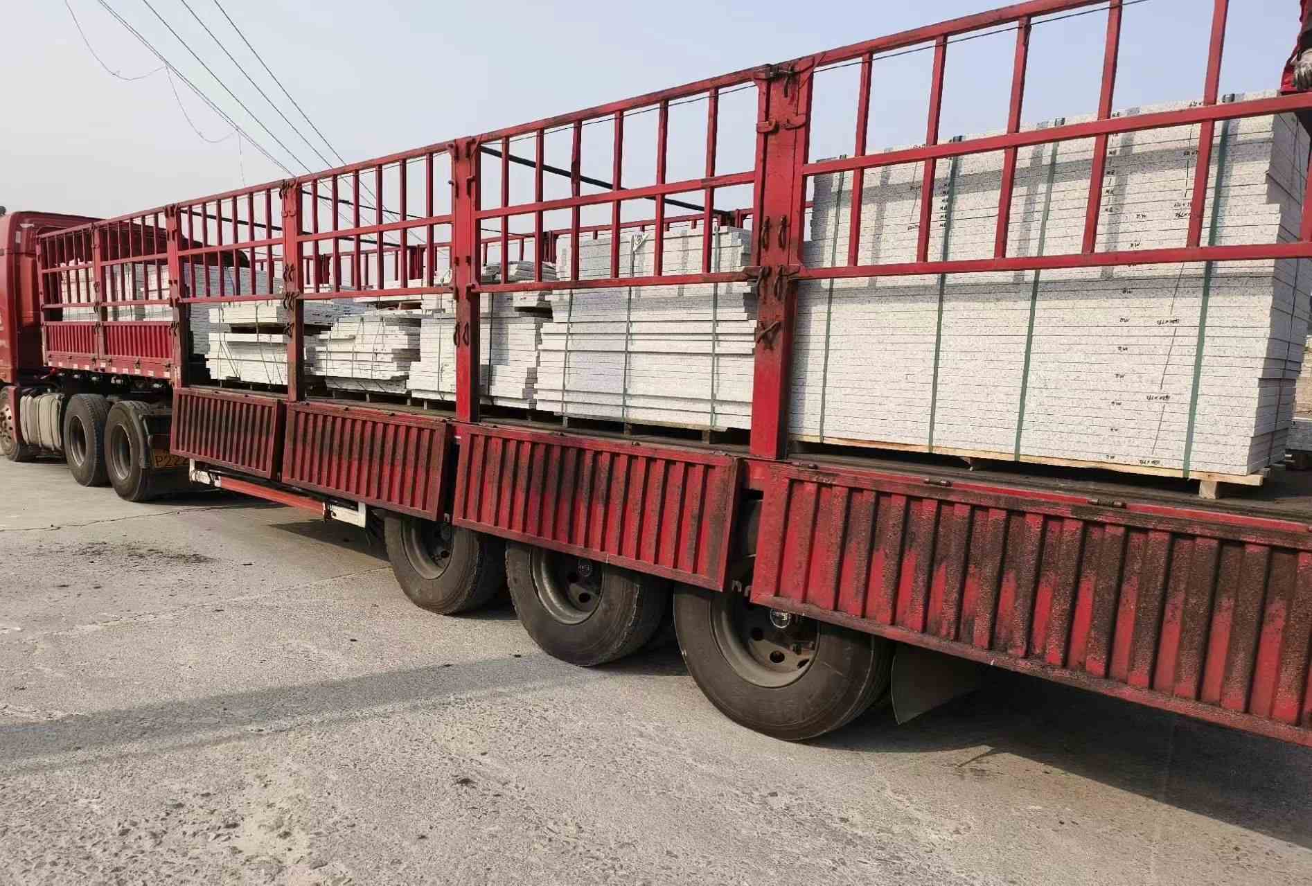 衡水 白麻荔枝面外墙干挂，工厂装车日常