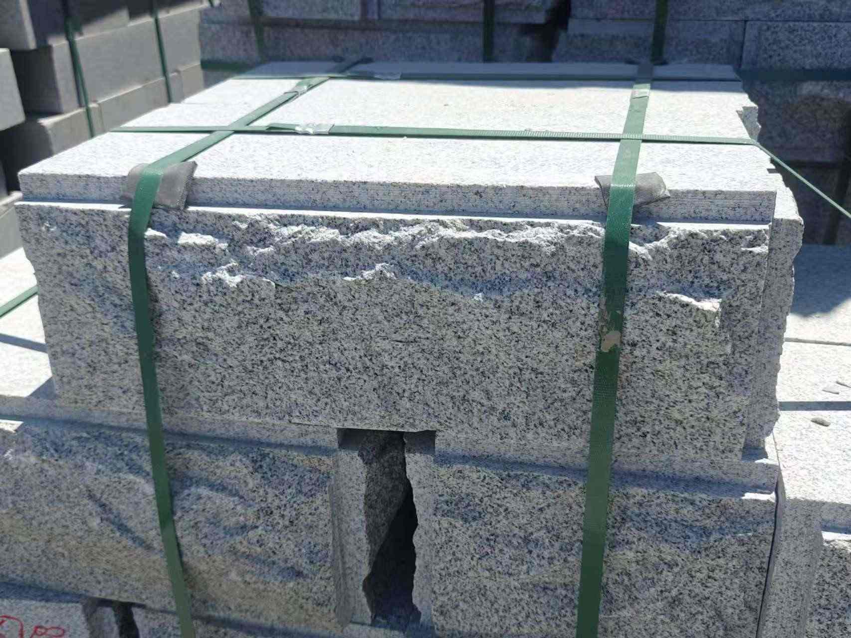 衡水 芝麻白花岗岩自然面成品