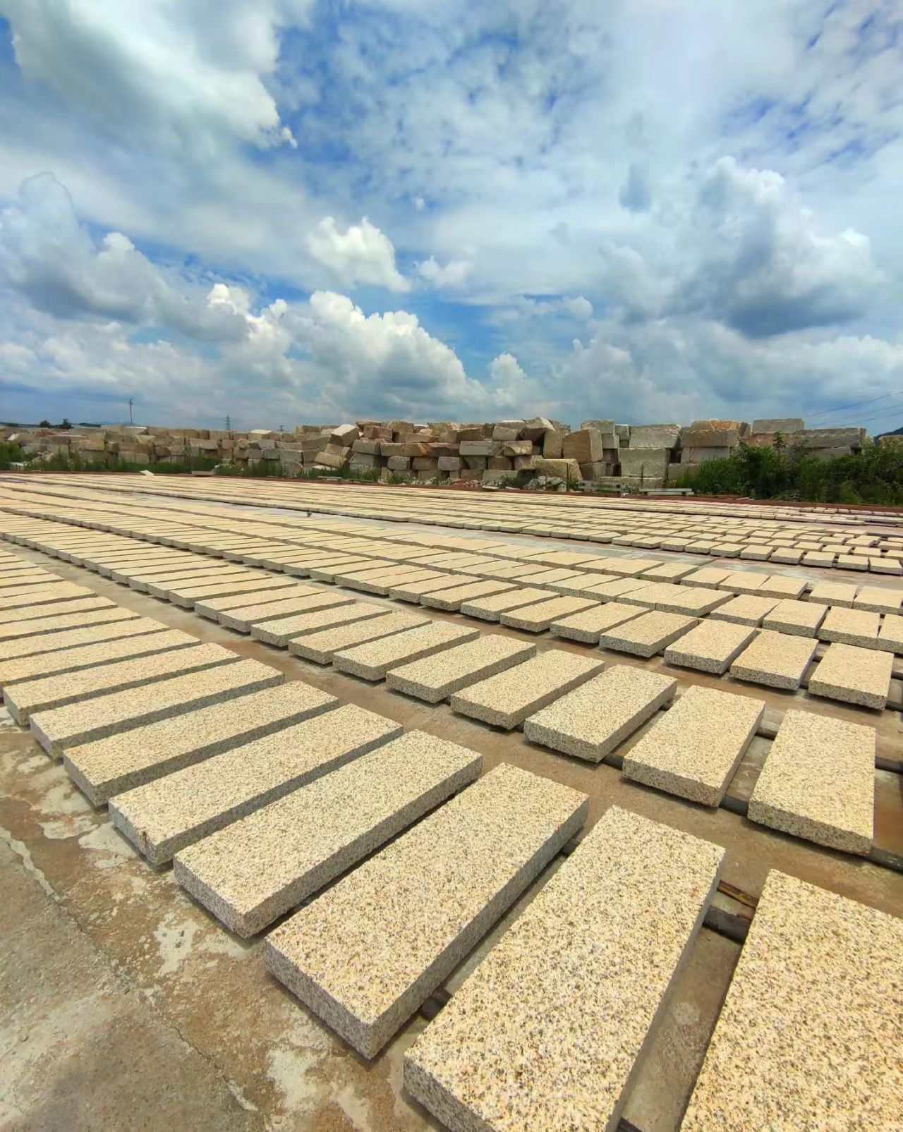 衡水 黄金麻花岗岩荔枝面地铺石防护中