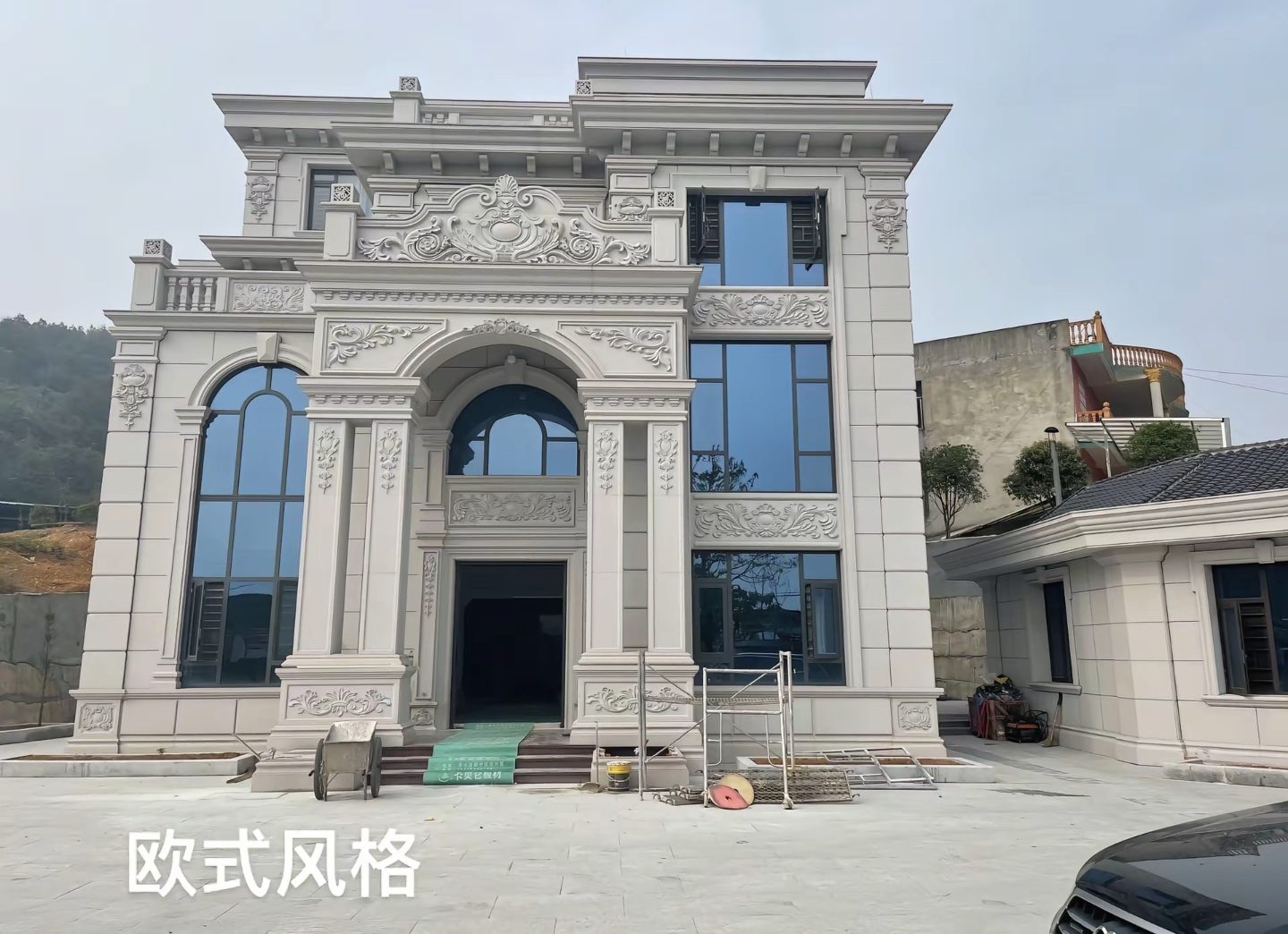 衡水 白麻花岗岩别墅外墙干挂