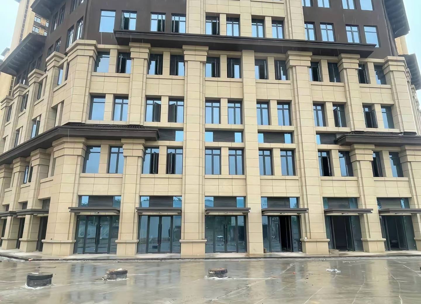 衡水 黄金麻花岗岩荔枝面小区外墙干挂