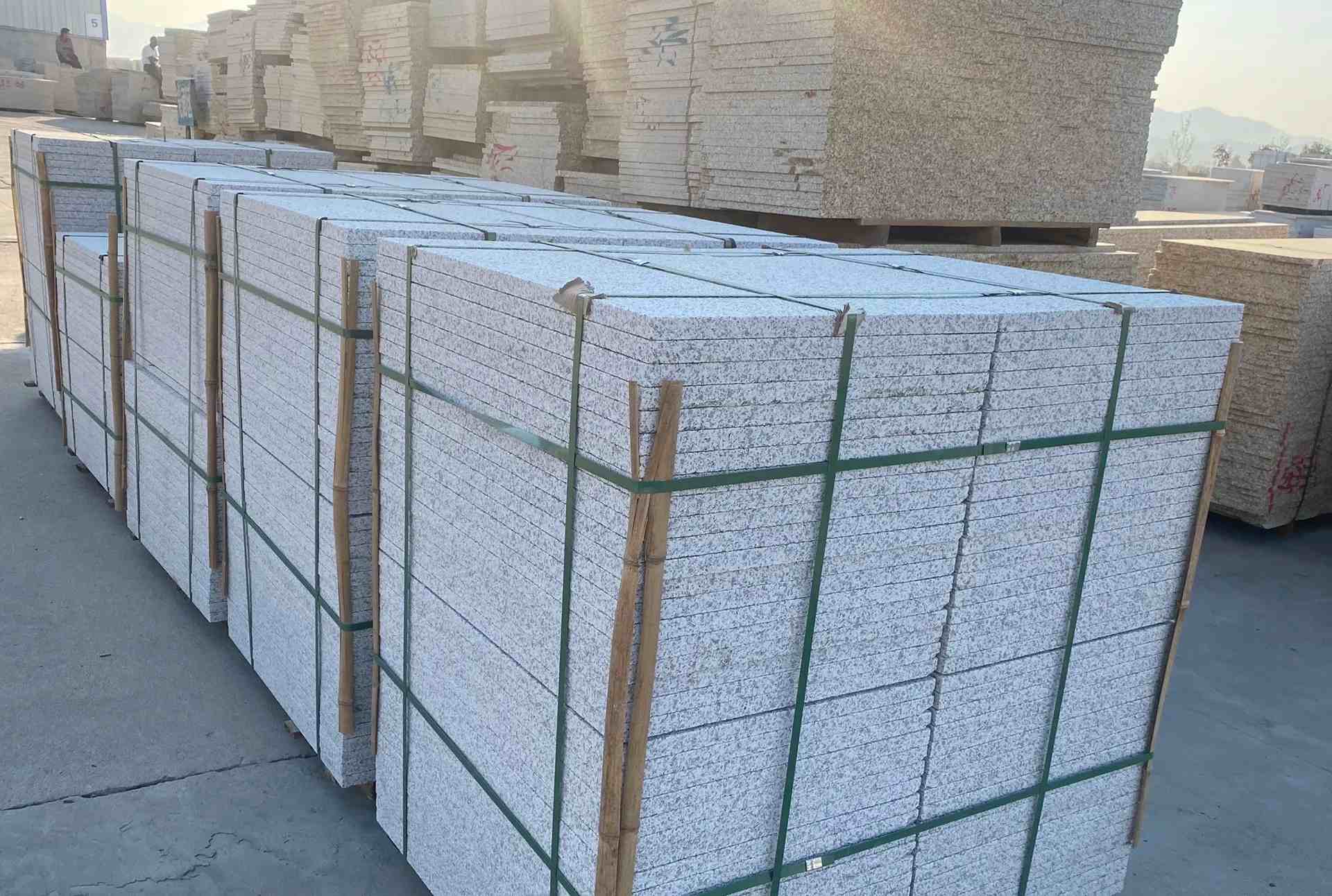 衡水 白麻花岗岩荔枝面地铺石