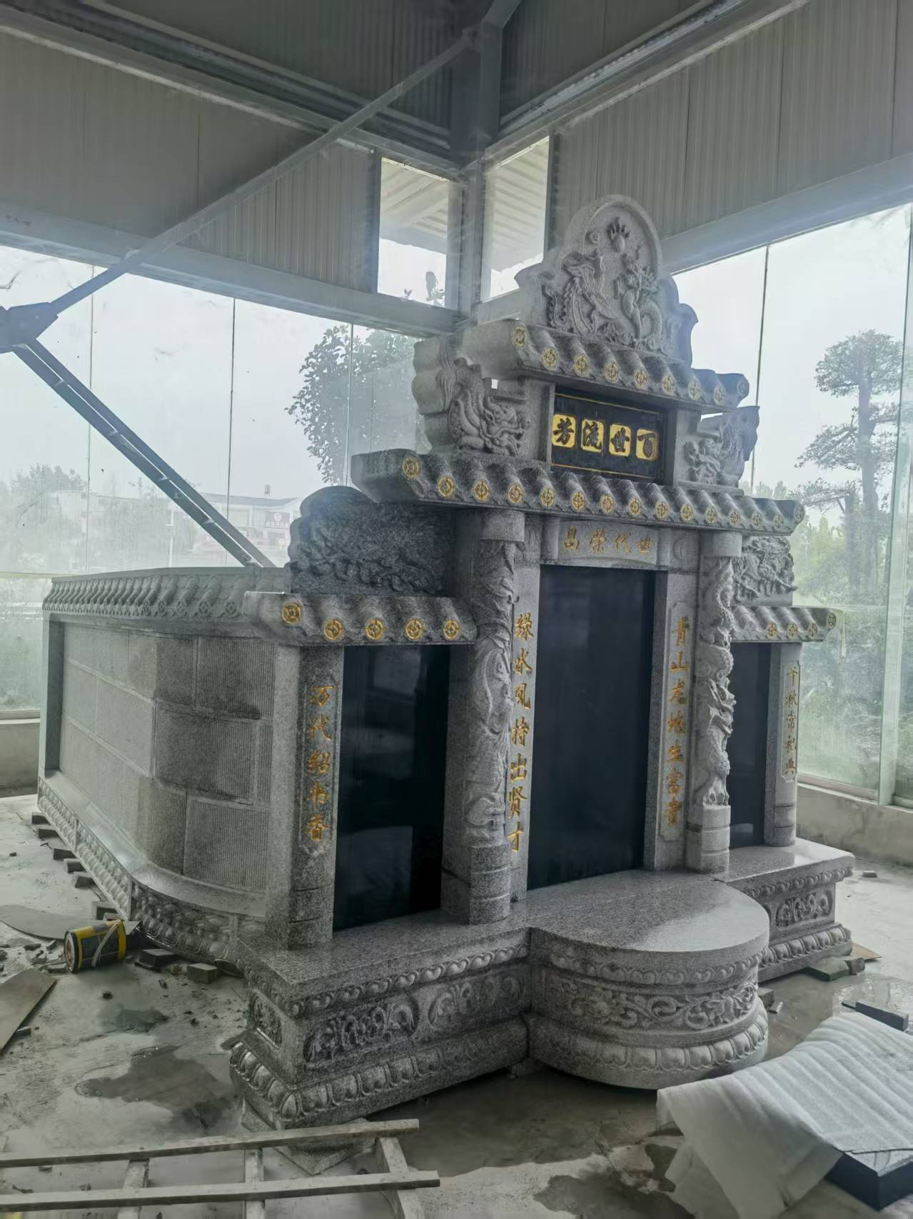 衡水 芝麻白墓碑效果展示图