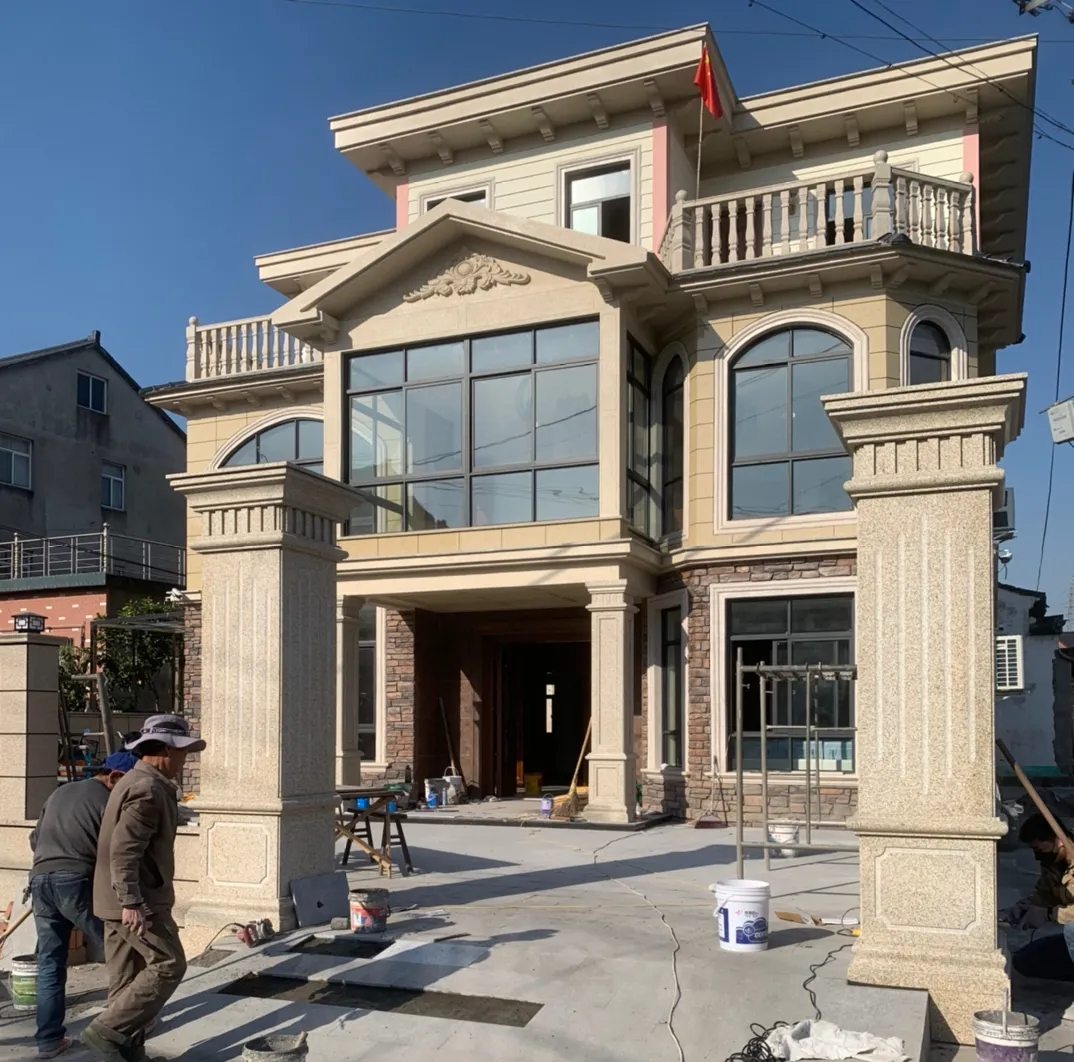 衡水 黄金麻花岗岩荔枝面别墅外墙干挂私家专属