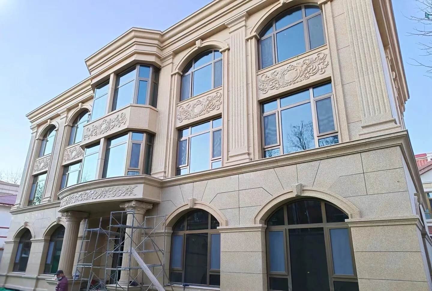 衡水 黄金麻花岗岩别墅外墙干挂