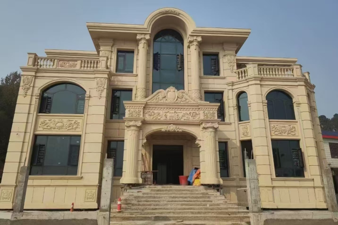 衡水 黄金麻花岗岩别墅外墙干挂